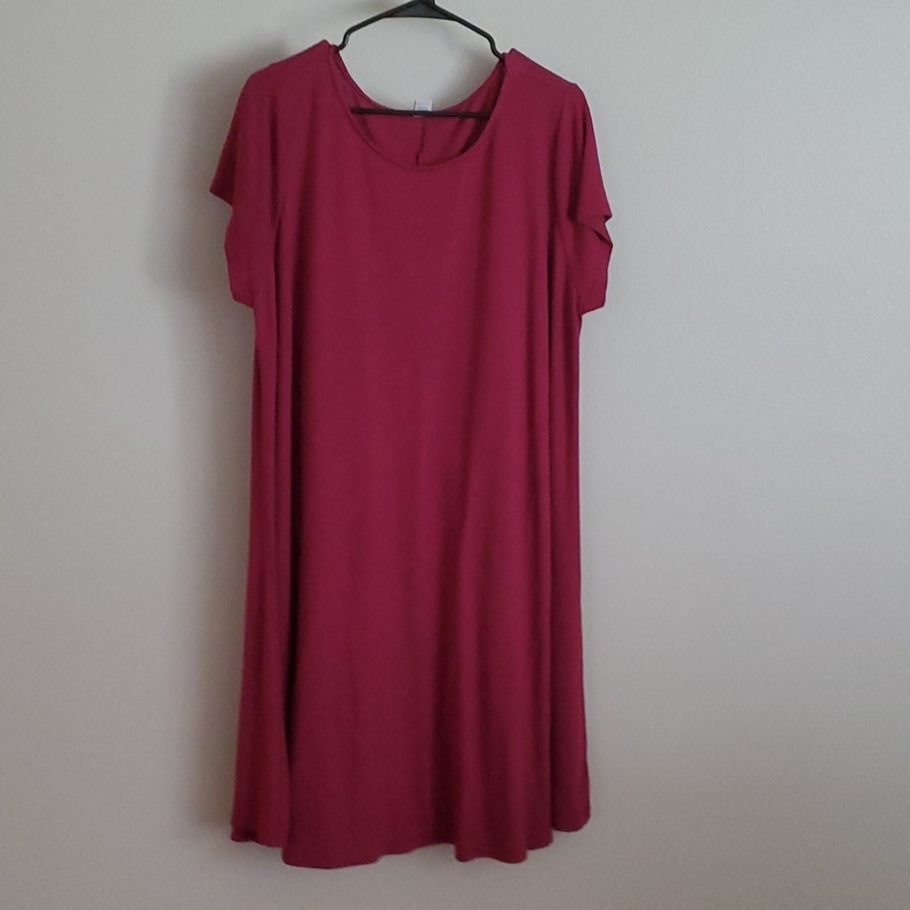 Maroon t-shirt dress size 2x